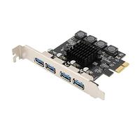 Kueohse Carte PCI Express USB 3.0 4 Ports Carte D'Extension USB 3.0 PCI-E Carte Adaptateur PCIE vers USB 3.0 pour Emplacement PCIE 1X 4X 8X 16X