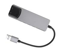 Kueohse Carte Son D'Ordinateur 6-en-1 Carte Son Externe USB 5.1 Convertisseur Audio Multifonction pour Ordinateur Portable Carte Son en Aluminium Installation Facile Facile à Utiliser