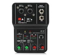 Kueohse Carte Son Professionnelle de Mixage Audio avec Moniteur, Guitare Électrique, Enregistrement en Direct pour Studio, Chant, Ordinateur, PC