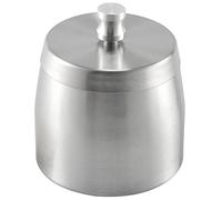 Kueohse Cendrier ExtéRieur avec Couvercle pour Cigarettes Cendrier éTanche à la Pluie Coupe-Vent en Acier Inoxydable pour L'ExtéRieur Accueil Table Bar KTV