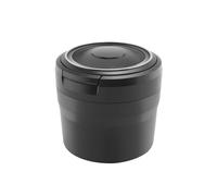 Kueohse Cendrier Portable avec Porte-Gobelet à LumièRe LED Auto Plateau à Cendres pour Voiture Cendriers sans FuméE Accessoires de Voiture, Noir