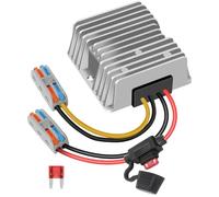 Kueohse Chariot de Golf 10A 120W 18V 24V 36V 48V à 12V Convertisseur Regullateur de Transformateur Imperméable avec Fusible
