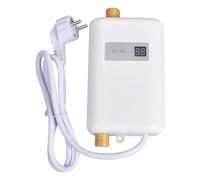 Kueohse Chauffe-Eau Instantané 3800W Mini Réservoirs Électriques Chauffe-Eau Affichage Numérique pour Salle de Cuisine Lavage Prise UE