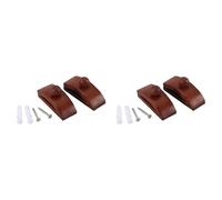 Kueohse Cintres à Tapisserie, Cintres pour Courtepointes pour Tentures Murales, Pinces pour Cintres de Couverture, Présentoir pour Tapis, Pinces Murales en Bois, Lot de 4
