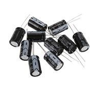 Kueohse Ck Lot de 10 condensateurs électrolytiques radiaux en aluminium Noir 2200 UF 25 V 1,3 x 1,3 x 2,1 cm