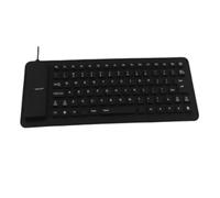 Kueohse Clavier D'Ordinateur 85 Touches en Silicone Souple et Silencieux, Clavier Filaire USB, Portable, Pliable, Étanche