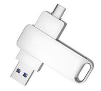 Kueohse Clé USB 3.1 de 256 Go avec Ports Type C et Type A e Mémoire, Stockage de Sauvegarde pour Smartphones OTG.