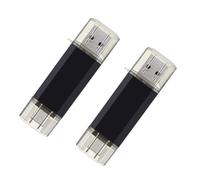 Kueohse Clé USB C + USB A 128 Go 2-Pack Clé USB 2-en-1 Dual Flash Drive Type C Mémoire Stick Thumb Drive Jump Drive