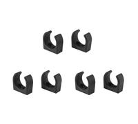 Kueohse Clip de Crochet de Bateau de Pince D'Échelle en Nylon de 6 Pièces pour la Taille 1-1/4 Pouces de Diamètre par Ensemble Accessoires Marins UV Bateau de Yacht, Noir