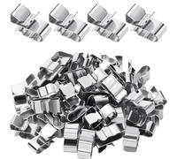 Kueohse Clips de pour Panneaux Solaires 50PCS, Clips de pour Cadre de Remorque en Acier Inoxydable 304, Clips de Câble en Métal.