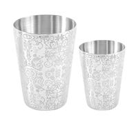 Kueohse Cocktail Shaker Boston Shaker en Acier Inoxydable 304 Barra de Ferramentas CréAtion Gravure Design Boston Cocktail Shaker Tin Set