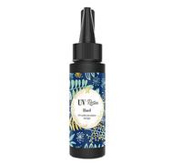 Kueohse Colle Résine UV Dure, Durcissement Aux Ultraviolets Transparent, Résine Époxy à Séchage, Colle UV, Outils de Fabrication de à Faire Soi-Même, Facile à Transporter 50G