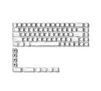 Kueohse Comic Keycaps Set PBT Dye-Sub 78 Clés pour Le Clavier de Mécanique 61/61/63/64/68 DISSONS A