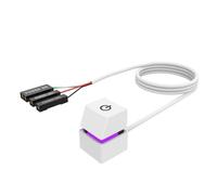 Kueohse Commutateur de Bureau Ordinateur LED Carte mère PC Externe Bouton On/Off Câble d'extension pour Bureau B