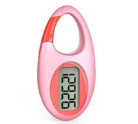 Kueohse Compteur de Pas Portable, Compteur Numérique de Pas, Podomètre pour la Marche, Mesurant Les Pas et Les Miles, ou la Marche avec Distance, Rose