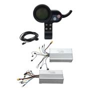 Kueohse Contrôleur sans balais 60 V 50 A double moteur + tableau de bord LCD 36 V-60 V pour accessoires de vélo électrique