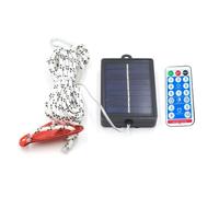 Kueohse Corde de Vent LED Extérieure Lumineuse 5 Mètres 50 Lumières Anti-Trip Avertissement Léger de Camping Corde Blanche