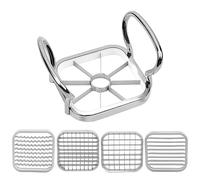 Kueohse Coupe-Frites en Acier Inoxydable, Coupe-Pommes de Terre Très Polyvalent avec 5 Formes de Lame Différentes, Trancheuse à Pommes de Terre, Trancheuse