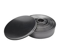Kueohse Coupeur de Biscuit Rond de Biscuit de Biscuit Rond d'acier Inoxydab Le de Bord d'acier Inoxydab Le RéGlé par 12 Tailles de Bague GraduéEs