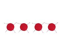 Kueohse Coussins de Siège de Chaise Ronde, 4 Pièces Coussins de Chaise Circulaires Imperméables pour Intérieur Extérieur Jardin Salle à Manger Bureau Café D