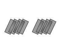 Kueohse Couvercles D'Aération de Sol, Filtres D'Aération en D'Aération Magnétique Puissants, Écrans D'Aération de Registre de Sol en PVC de 4x10 Pouces, 8 Pièces