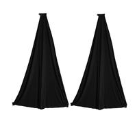 Kueohse Couverture Universelle de Canevas de TréPied de Jupe de Support de Haut-Parleur de DJ LéGer avec Le MatéRiel Extensible de Polyester, 2 PièCes