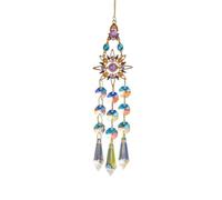 Kueohse Cristal Carillons Éoliens Extérieurs Jardin Vent Musique 3D Vent Spinner Suspendu pour Jardin Arc-en-Ciel Fabricant Décoration B