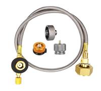 Kueohse Cuisinière à gaz de camping, adaptateur de recharge de gaz, adaptateur de remplissage de cylindre extérieur, réservoir de gaz, raccord de four, accessoires