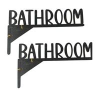 Kueohse Décoration de Porte Mignonne, Décoration d'angle de Cadre de Porte en Bois, Décorations de Cadre de Porte avec Lettres Noires ou Motif