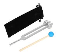 Kueohse Diapason en Alliage D'Aluminium, Diapason 111 Hz avec Marteaux pour Tester le SystèMe Nerveux ThéRapie de GuéRison par le Son, Argent