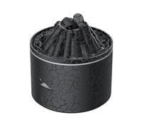 Kueohse Diffuseur D' de 180 ML avec Humidificateur, Arôme de Flamme, Brume de Méduse, LED à 7 Couleurs, Arrêt Automatique pour, Le Bureau (Noir)