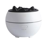 Kueohse Diffuseur D' sans Bruit USB, Lumière de Nuit, Humidificateur d'air à Brume, Lumière LED Imitant la Lave Volcanique en Blanc.