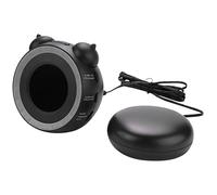 Kueohse Double réveil puissant avec trompeur du lit, réveil vibrant pour les personnes dormant lourdes ou les personnes malentendantes, port de charge USB