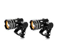 Kueohse Éclairage de Vélo 2 Pièces, Lumière USB Rechargeable, Batterie Lithium, Vélo de Montagne Externe pour Trottinette Électrique.