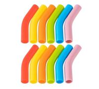 Kueohse Embouts de Paille en Silicone Embout de Remplacement de Paille Réutilisable pour Pailles Métalliques en Acier Inoxydable de Diamètre Extérieur de 8 mm Multicolores