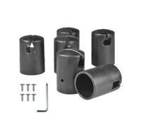 Kueohse Embouts de trampoline pour barres de filet, embouts de trampoline, capuchons de poteaux pour côtés plats en tôle d'acier