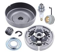 Kueohse Embrayage et Pignon de TronçOnneuse pour MS310 MS390 029 039 PièCes de Rechange avec Rondelle de Roulement à Aiguille E-Clip Engrenage à Vis Sans Fin