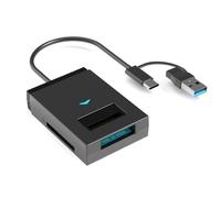 Kueohse Enceinte SSD Externe M. 2 NVME 10 Gbps Type-C USB 3.1 Prend en Charge la Boîte de Stockage D'Insertion Directe de Carte SD TF