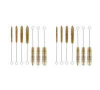 Kueohse Ensemble de 14 Brosses à Tubes en de Laiton, Brosses à Bouteilles, Brosses Métalliques pour le Nettoyage, Nettoyeur de Tuyaux Métalliques, Brosse de Nettoyage