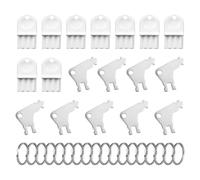 Kueohse Ensemble de 18 Clés pour Serviettes en Papier, Clé Universelle pour Distributeur de Papier Hygiénique e Remplacement pour Porte-Serviettes en Papier avec 18 Porte-Clés