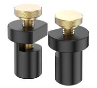 Kueohse Ensemble de 2 Pinces pour Chiens D'Établi, Butée de Trou D'Établi en Alliage D'Aluminium de 3/4 Po (19 Mm), Butée de Table de Travail Du Bois, Pince de Banc de Charpentier B