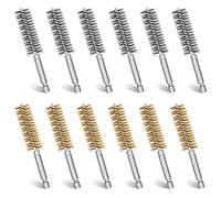 Kueohse Ensemble de Brosses de Nettoyage de Brosse à Trous Ensemble de Brosses à Trous en D'Acier Brosse de Nettoyage en Acier Inoxydable pour Perceuse à Percussion éLectrique