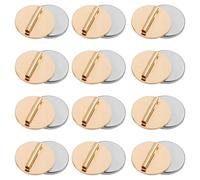 Kueohse Ensemble de Conversion de Broche de Sécurité Magnétique en Métal sans Danger Comprenant 12 Mini Broches en Kit pour Écharpes, Hijabs et Châles (Or)