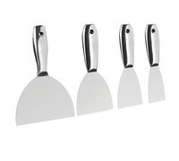 Kueohse Ensemble de Couteaux à Mastic, 4 Pièces, Grattoir Monobloc en Acier Inoxydable de Qualité Supérieure pour la Finition des Cloisons Sèches