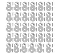 Kueohse Ensemble de Fixations en Figure 8 Robuste - 30 Pièces avec Vis, Connecteurs de Plateau en Acier de Calibre, Accessoires de pour Plateau de Table.