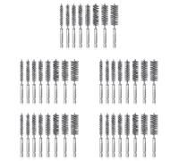 Kueohse Ensemble de Forets à Brosse Métallique 40 Pièces avec Brosse de Torsion en D'Acier à Tige Hexagonale de 1/4 Pouce, Adapté au Perçage à Percussion A