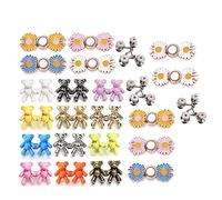 Kueohse Ensemble de Goupilles de Boutons de Jeans Ajustables en Alliage Ours Pantalon Clip Alliage