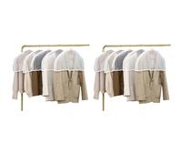 Kueohse Ensemble de Housses Anti-Poussière pour Vêtements en PEVA Transparent avec Poche Suspendue pour Manteaux, Housse de Protection pour Vêtements à Manches et Demi-Corps