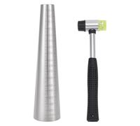 Kueohse Ensemble de Taille de Mandrin de Bracelet, Y Compris Le Marteau, Mandrin Rond de Bracelet avec L'Échelle, Fabrication Réglable de Bracelet, pour Le Bricolage