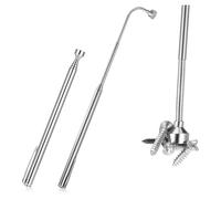 Kueohse Ensemble D'Outils de Ramassage Magnétique Flexible de 2 Pièces de 5 Lb, Outil de Ramassage Magnétique Télescopique avec Clip de Poche